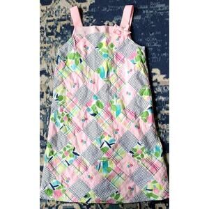 Gymboree Girls Pink Patchwork Shift Dress Girls Size 9